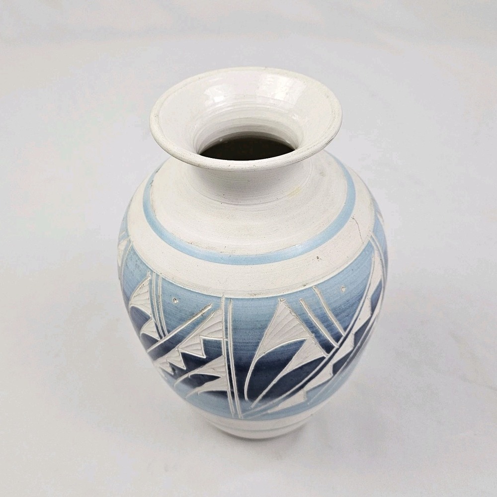 Vintage R Gonza Pottery Vase Mexican Signed Handcrafted Southwestern American - Picture 5 of 11